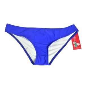 BIKINI LAB, Dark Indigo Ultramarine Bikini Bottoms, Size Large